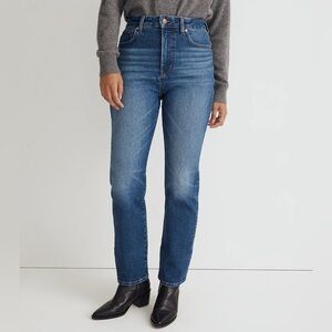 Madewell The Petite Curvy 90's Straight Jean Barlow Wash NWT